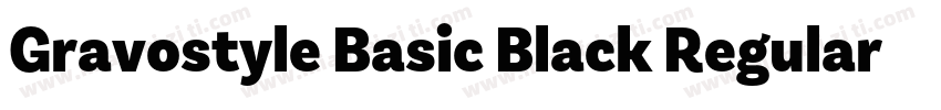 Gravostyle Basic Black Regular字体转换